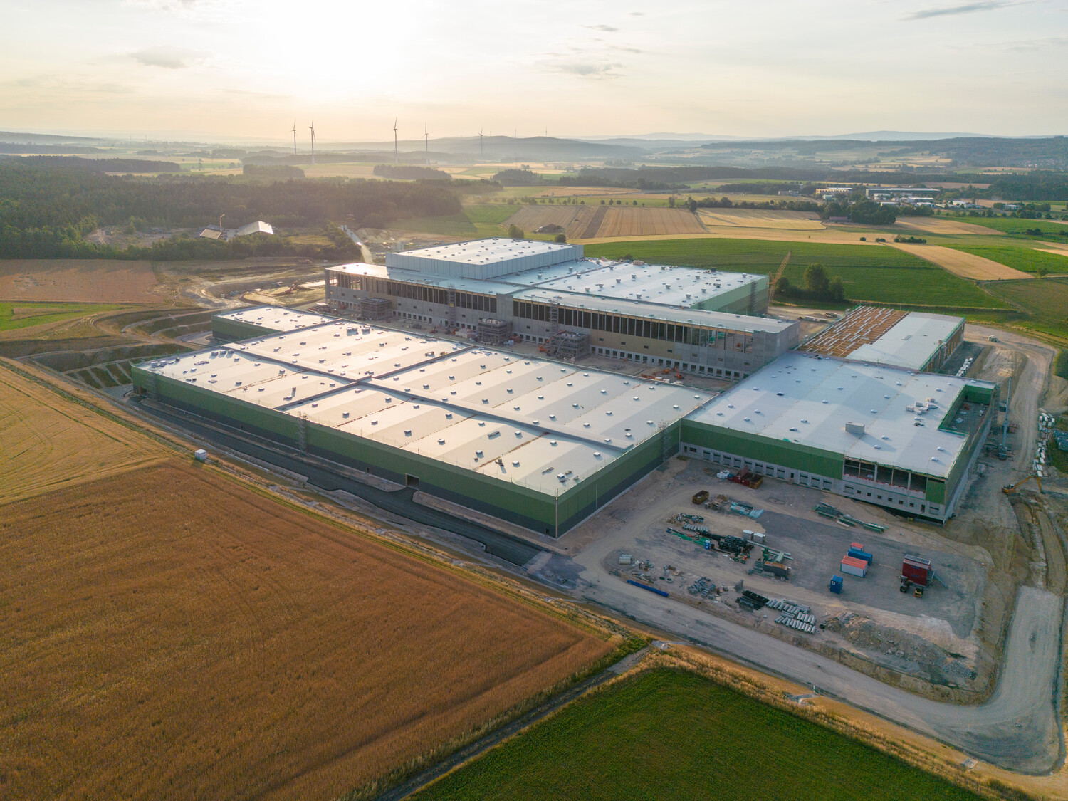 LOGISTIKZENTRUM EDEKA Holzbau von Wiehag in Deutschland.