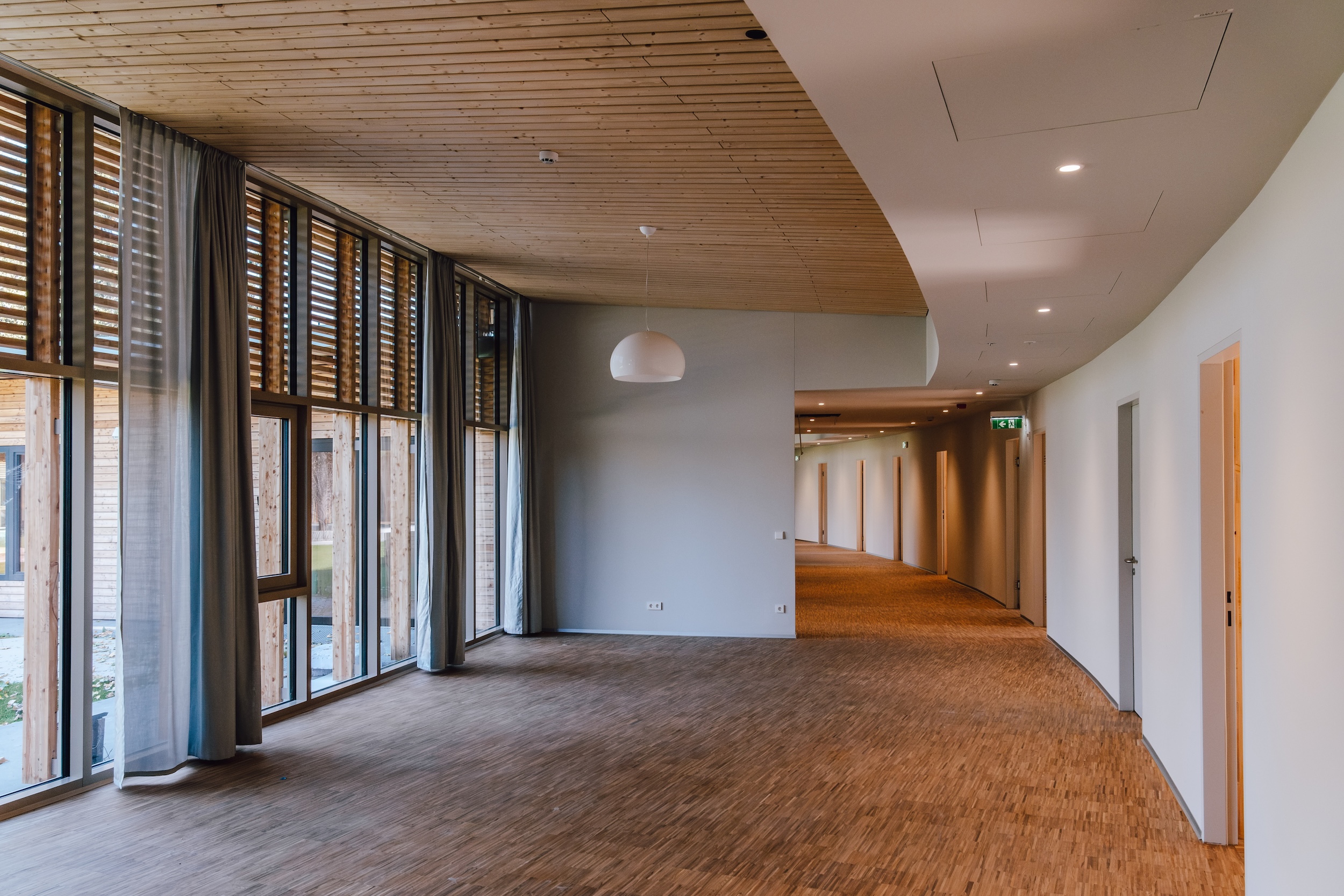 Sozialpädagogisches Betreuungszentrum Korneuburg, Holzbau.
