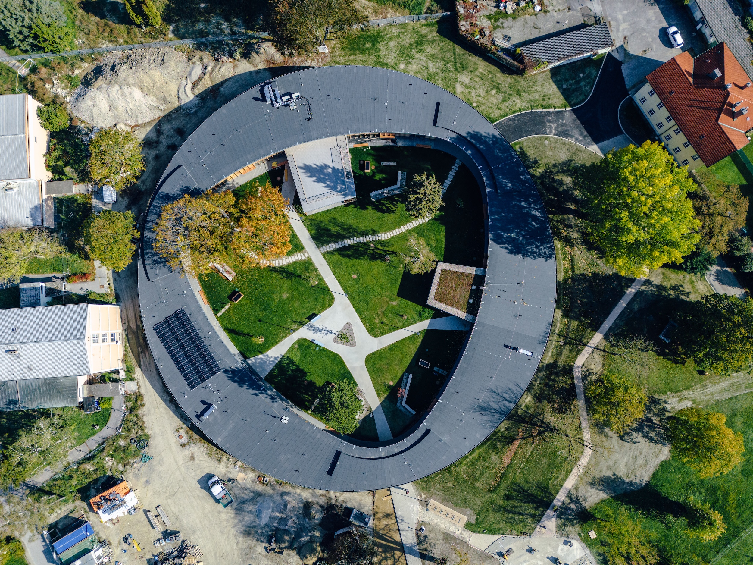 Sozialpädagogisches Betreuungszentrum Korneuburg, Holzbau.
