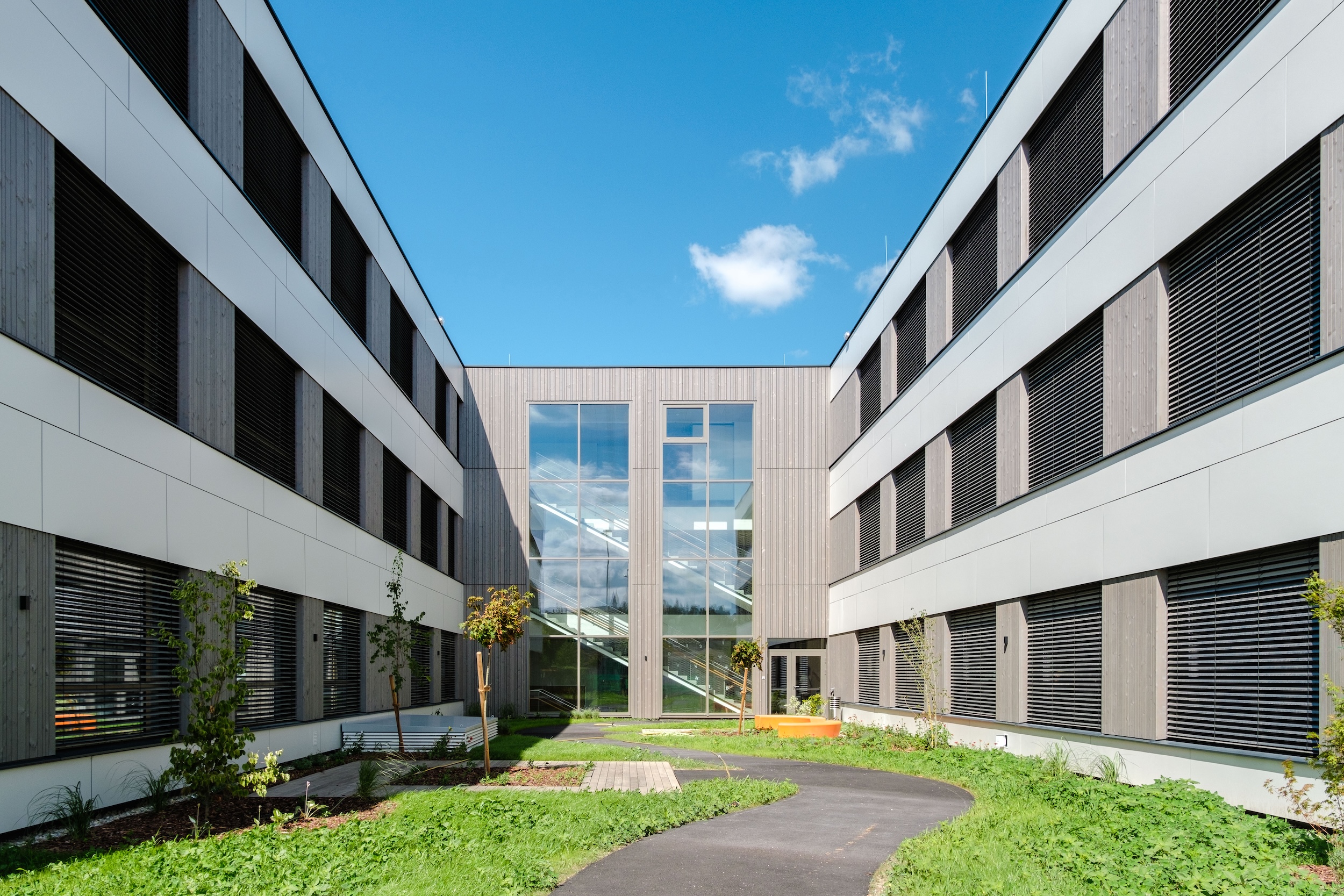 Schulcampus Hollabrunn, Holzbau.