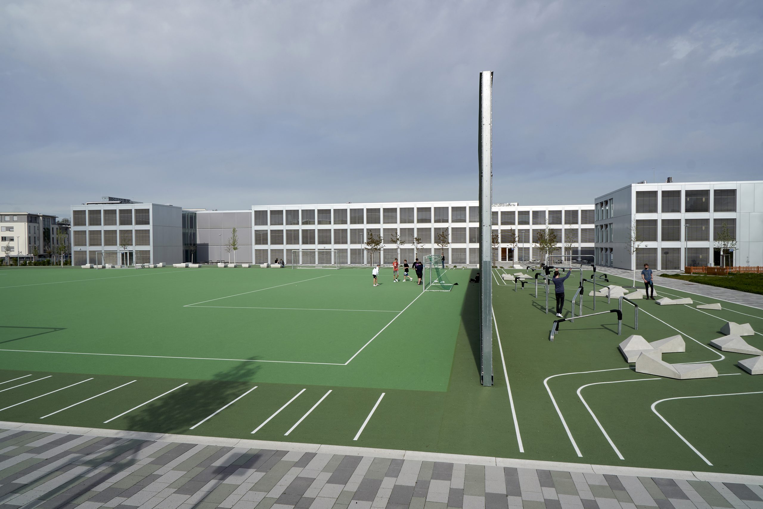 Integrierte Sekundarschule, Berlin, Holzbau, Rendering.