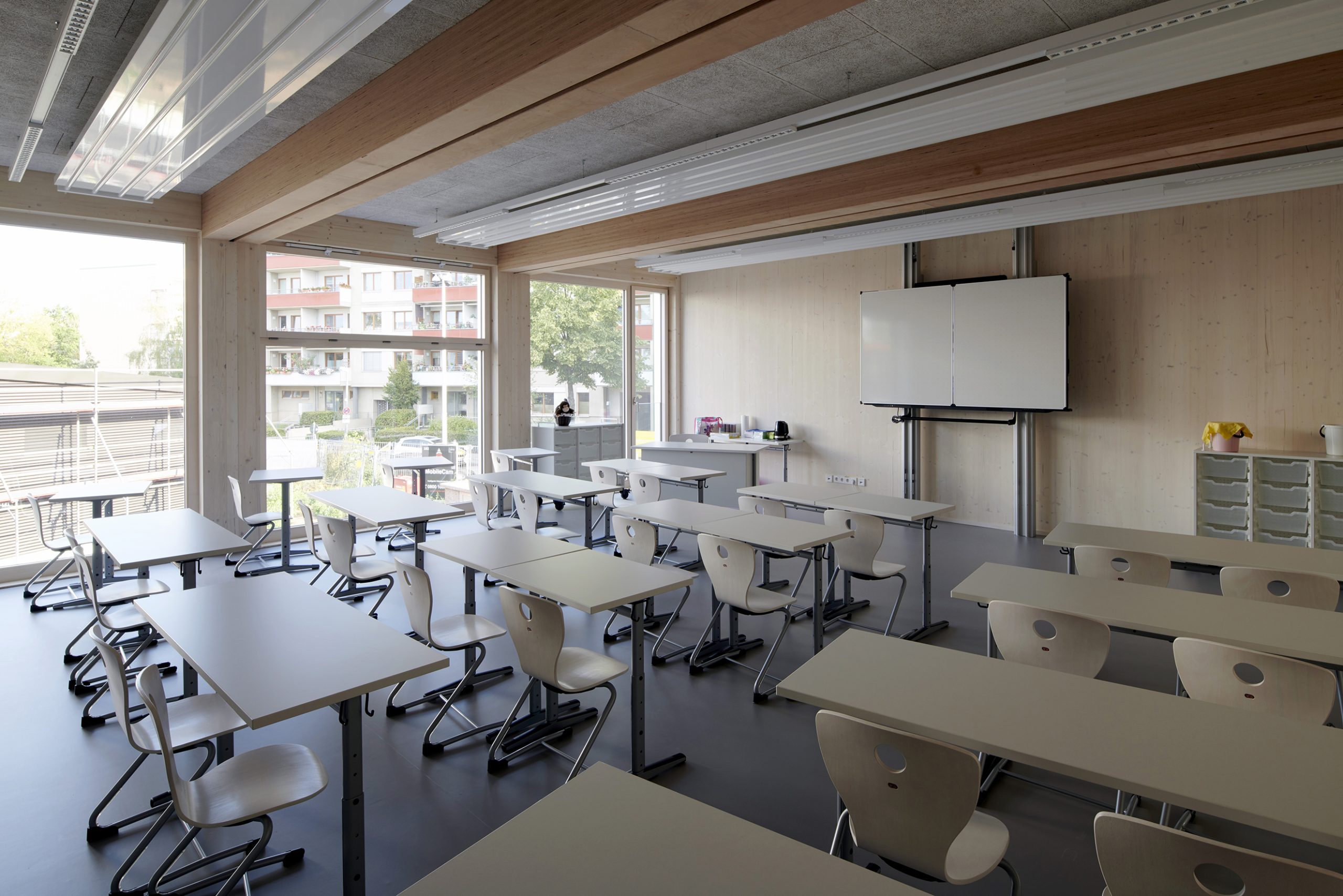Integrierte Sekundarschule, Berlin, Holzbau.