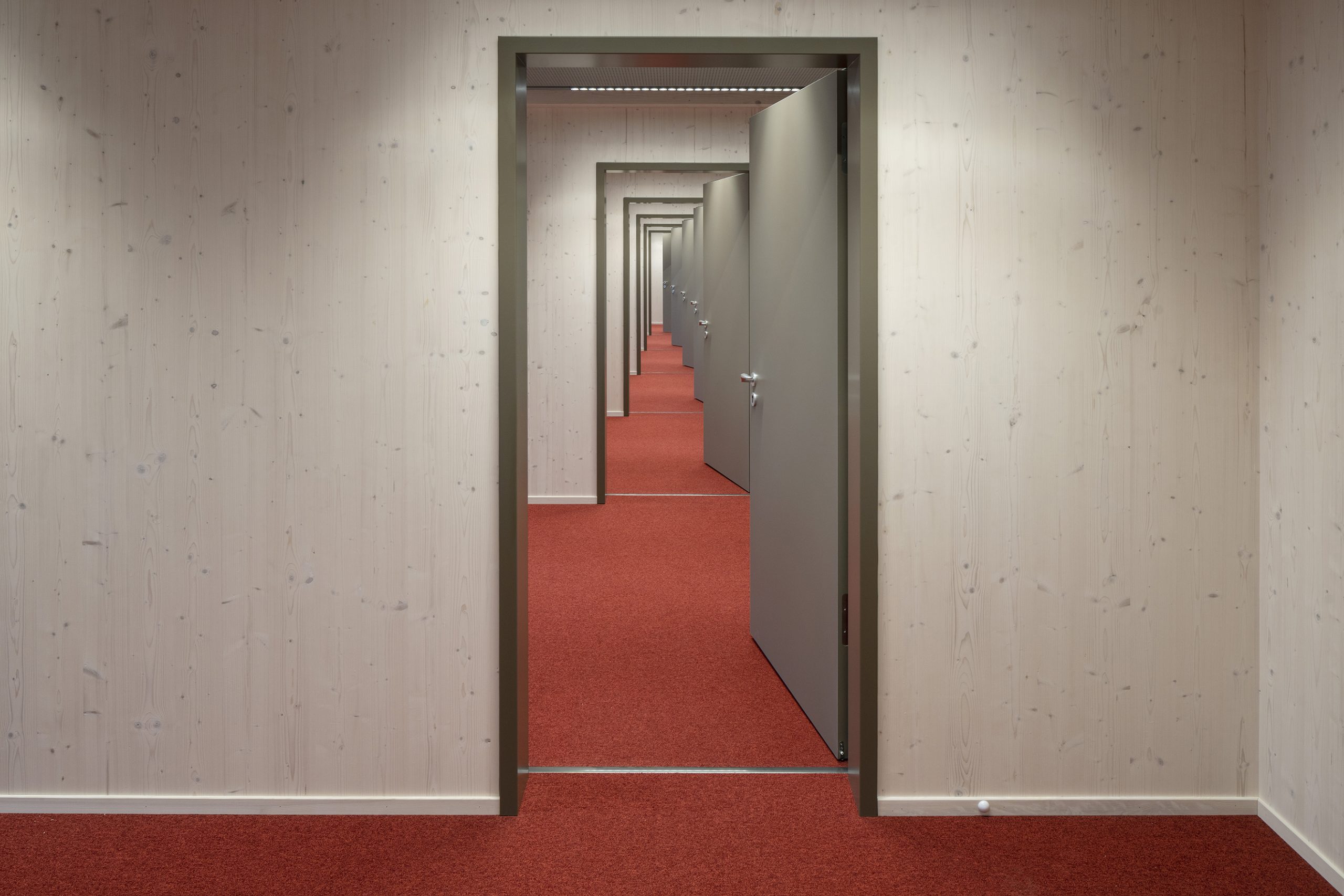 Luisenblock West, Berlin, Büros für den deutschen Bundestag, Holzbau.
