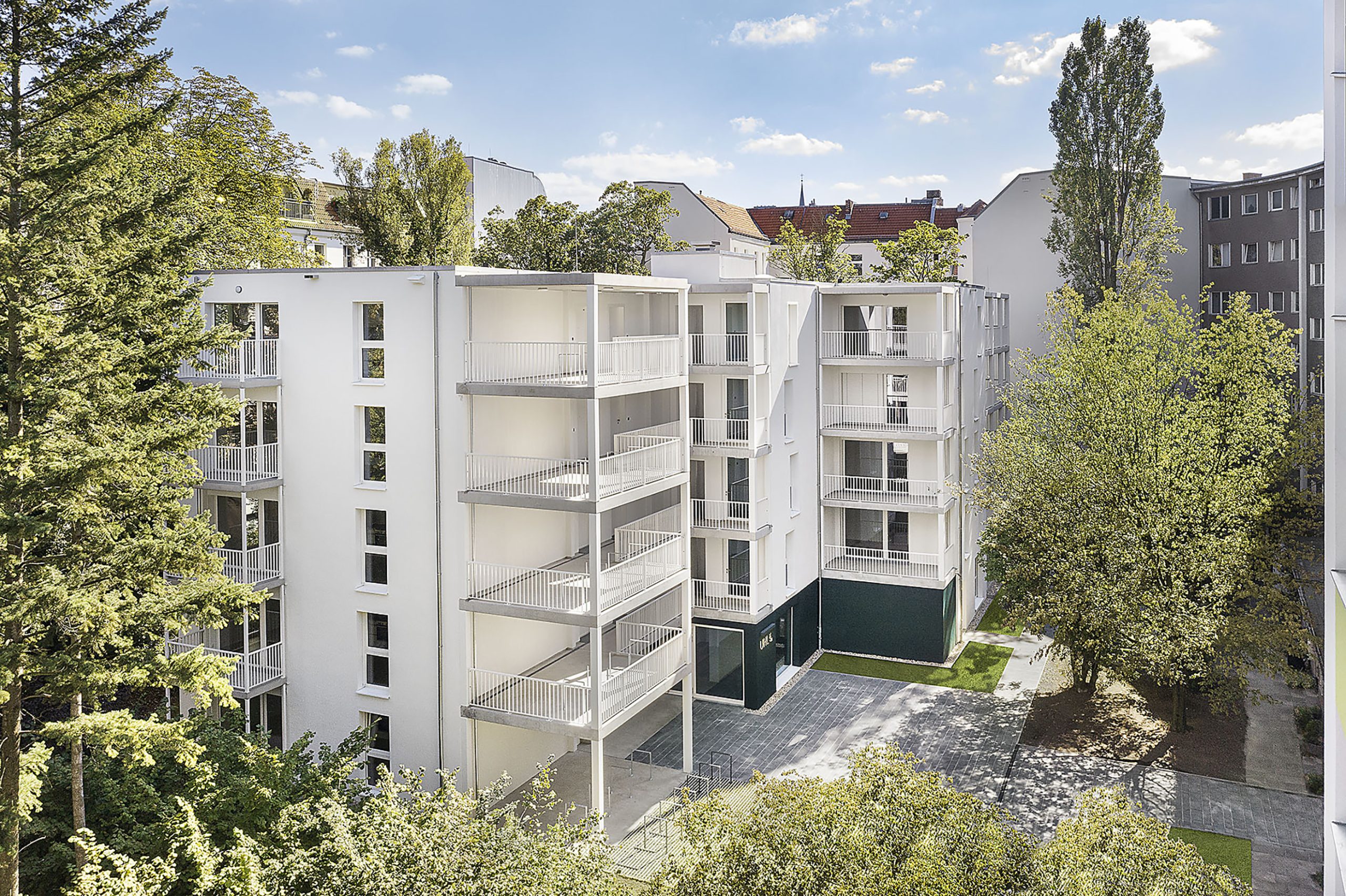 Modularer Wohnbau in Berlin Charlottenburg in Holzbauweise.