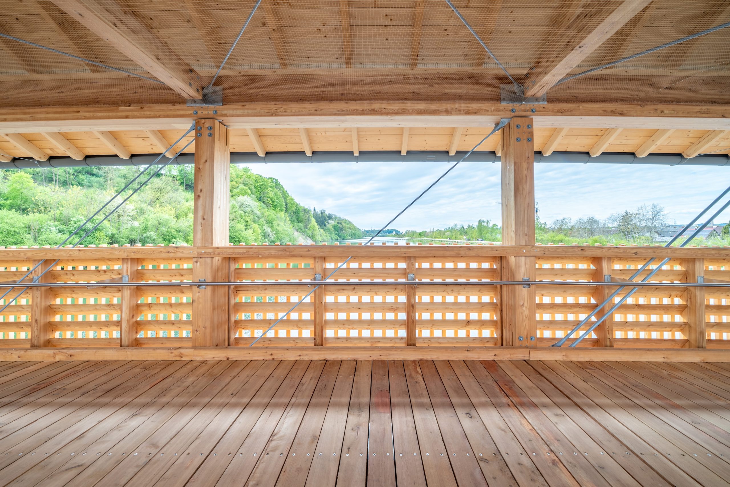 Römerbrücke, Wels-Schleißheim, Holzbau.