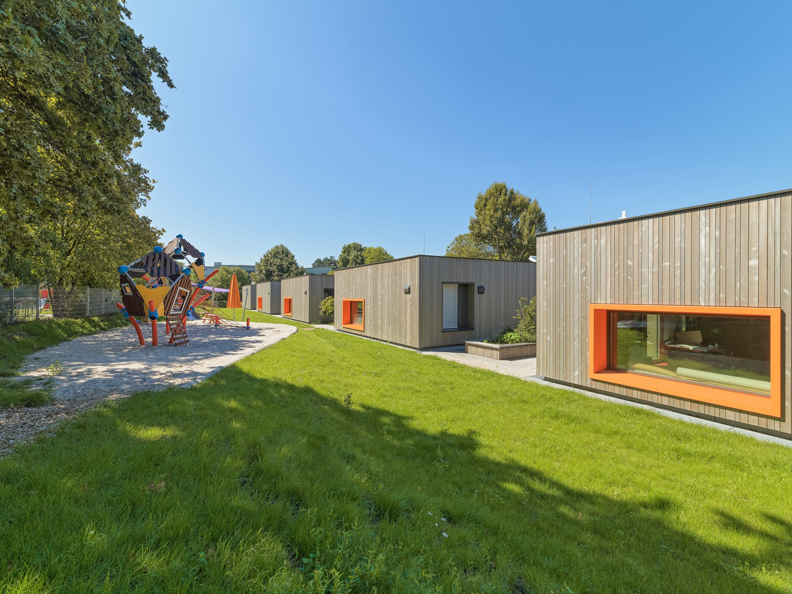 Kindertagesstätte in Holz-Modular-Bauweise.