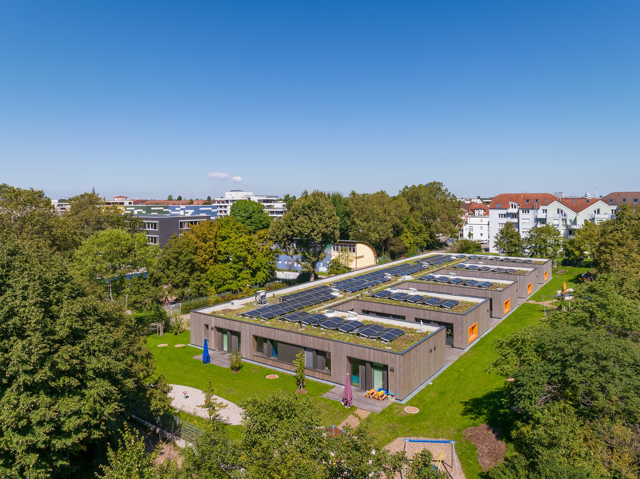 Kindertagesstätte in Holz-Modular-Bauweise.