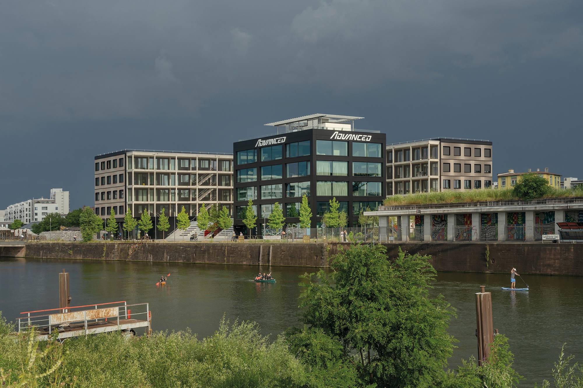 Offenbach-Rockywood-Office in Holzbauweise.