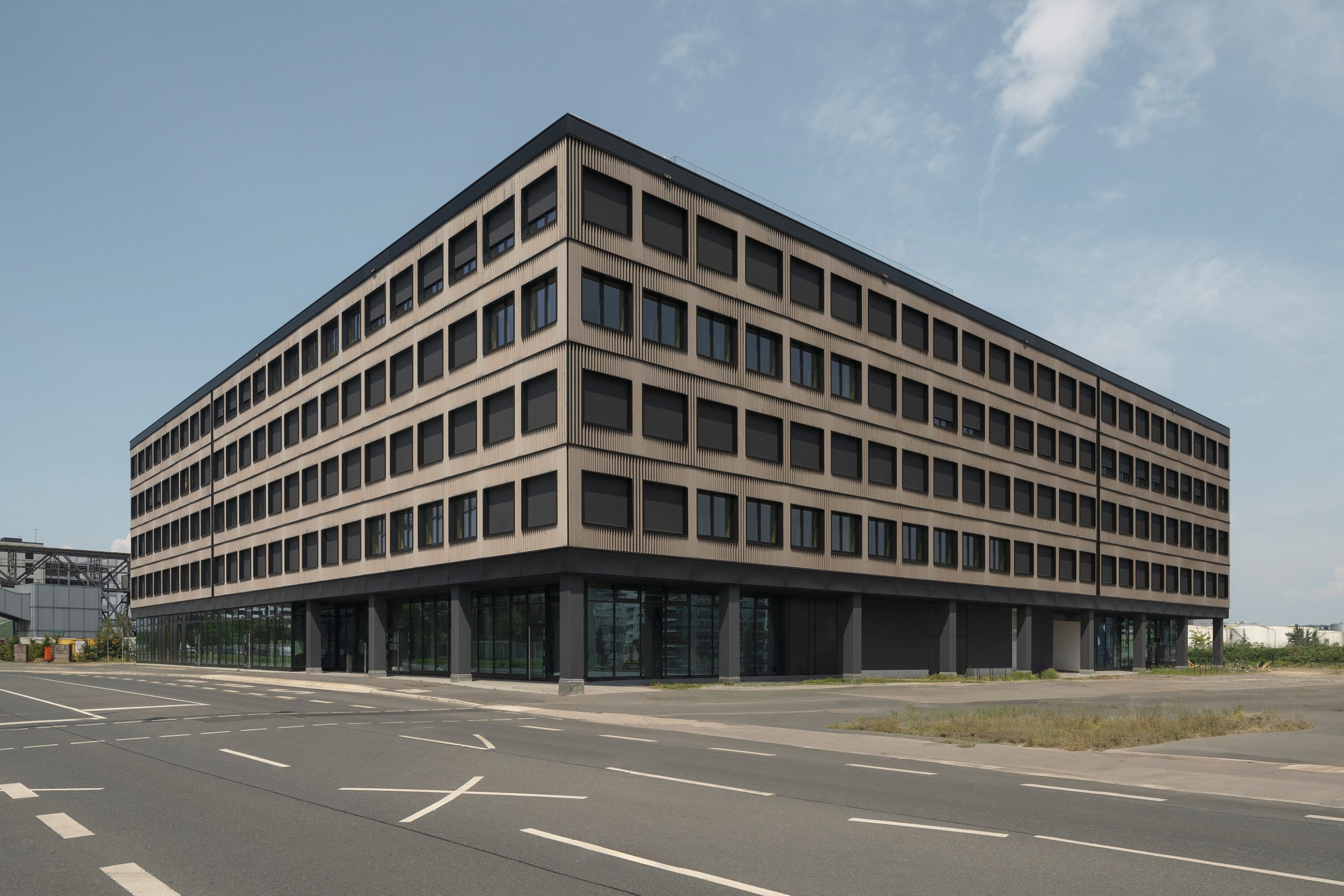 Offenbach-Rockywood-Office in Holzbauweise.