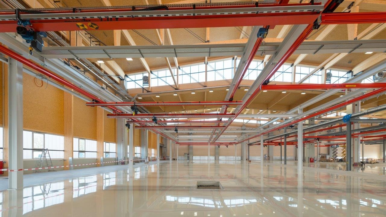 Pöttinger Landtechnik, Werk St. Georgen, Holzbau.