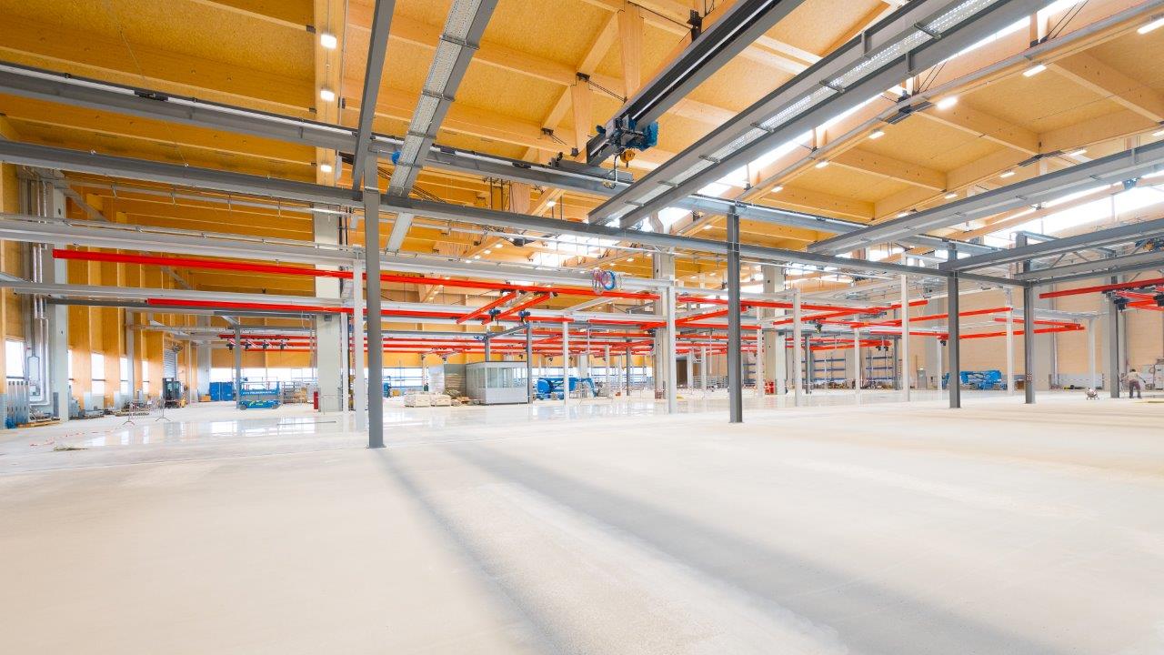 Pöttinger Landtechnik, Werk St. Georgen, Holzbau.